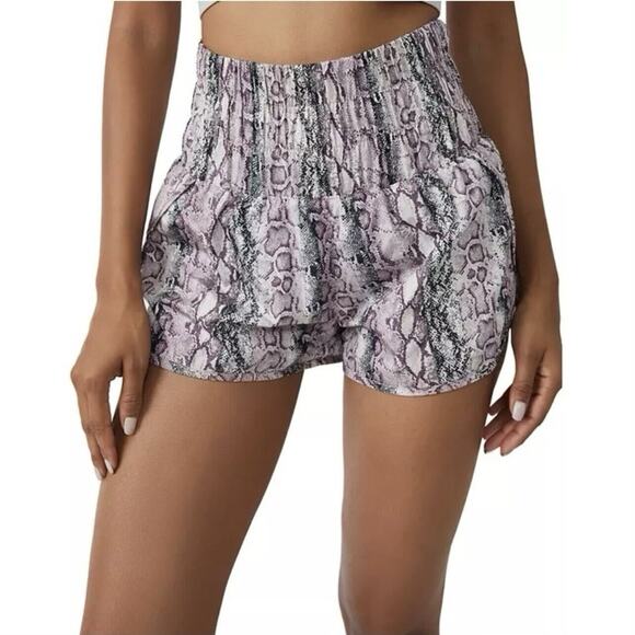 NWT Free People Movement The Way Home Anaconda Venom Combo Snakeskin Shorts - Picture 1 of 9